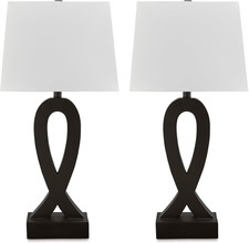 Signature Design by Ashley Markellton Modern 29.25" Polyresin Table Lamp, Set of