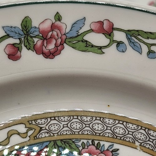 7 Lamberton Ivory Scammell Indian Tree 9 ⅞" Dinner Plates Vtg America Floral - Picture 11 of 17