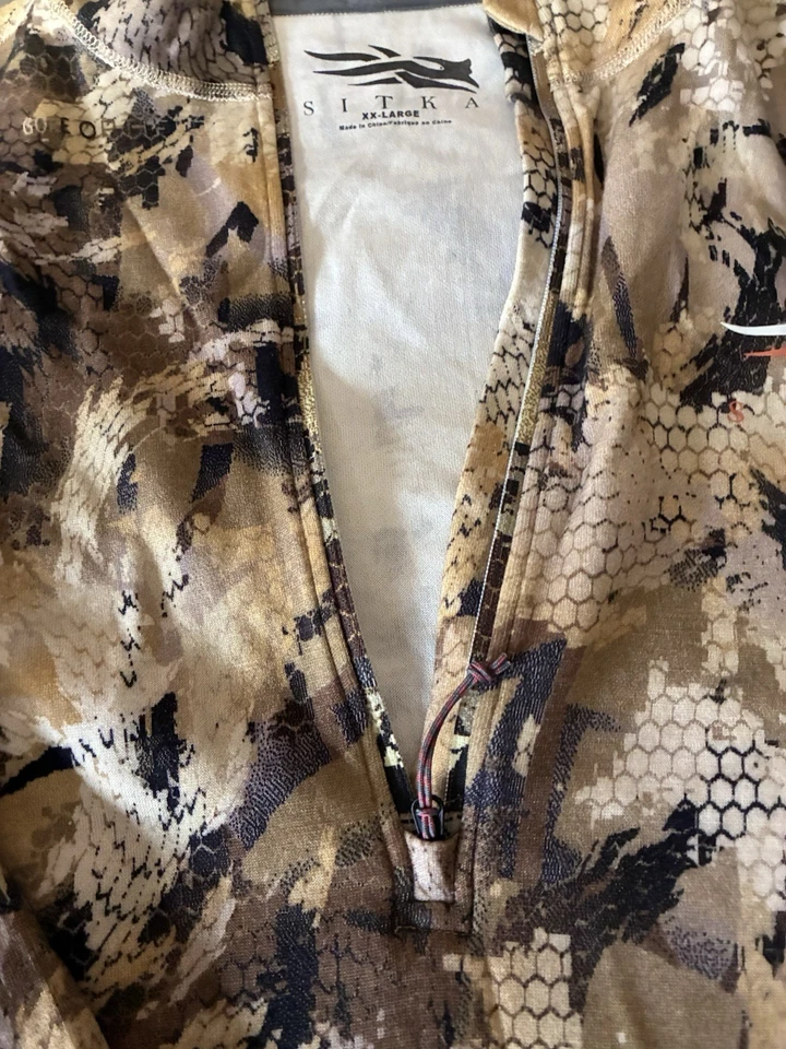 Sitka  1/4 Half Zipper Pullover Men's Size 2XL Long Sleeve Hunting Outdoor - Image 3 of 4