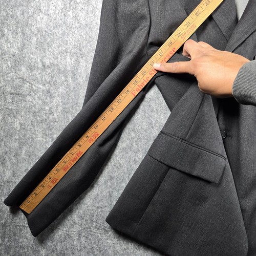 Axcess Claiborne Mens 2 Piece Gray Suit Jacket 40R Pants Has Holes W32xL30 NWT - Picture 6 of 24