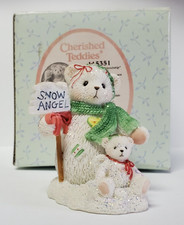 Cherished Teddies The Wonders of Friendship Figurine. Snow Angel. Holiday. 2003