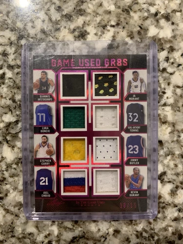 2024 Leaf in the Game Used GR8S Memorabilia CURRY GIANNIS LUKA DURANT MORANT /15