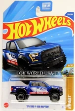 2025 Hot Wheels #178 HW Dirt '17 Ford F-150 Raptor blue