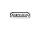 Wash and Flush Bathroom Sign – Funny Humor Wall Decor for Home and Office