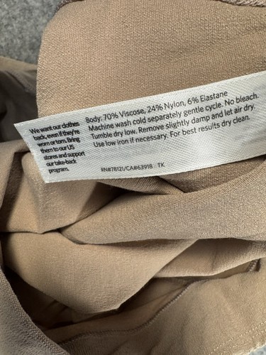 Eileen Fisher Pants XL Brown Barrel Leg Wide Baggy Made in USA - Bild 4 von 9