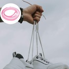 1 Pair Colored Gradient Printed Flat Shoelaces Polyester Braided Shoes Strings