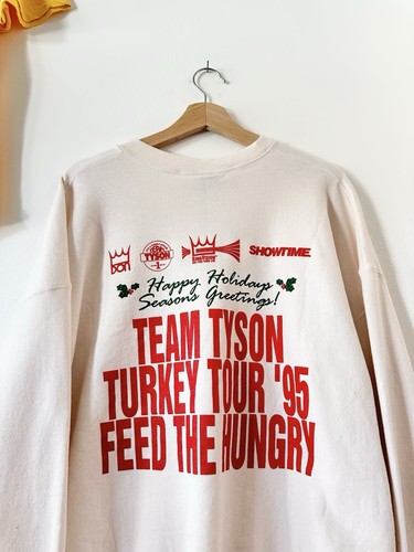 RARE Vintage NOS 1994 Mile Tyson Turkey Tour Boxing Crewneck Sweatshirt Sz 3XL - Picture 1 of 8