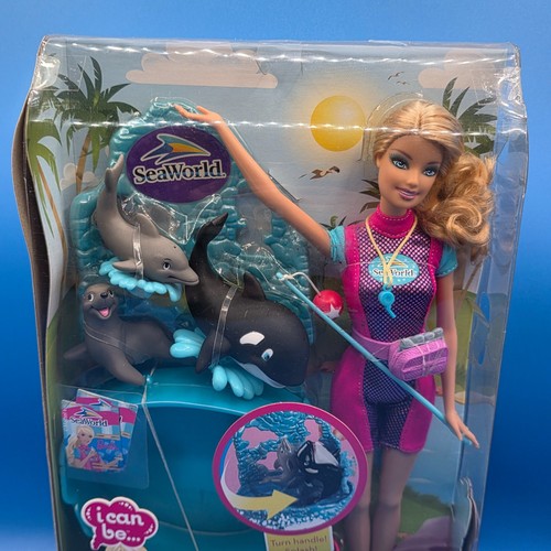 Barbie I Can Be SeaWorld Trainer Bambola Play Set 2010 Mattel N4886 - Foto 10 di 10