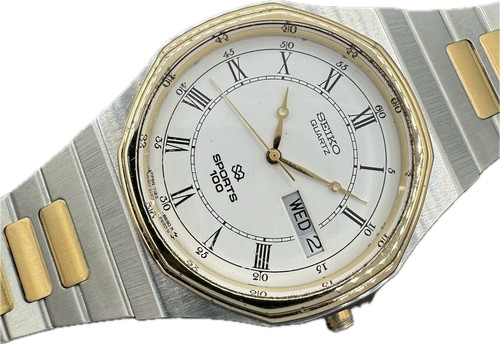 Vintage Seiko Salesman Sample 7123-8499 Men's Wristwatch Case for for Quartz - Picture 2 of 7