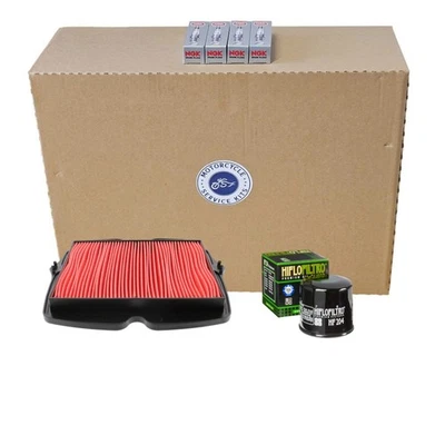 Service Kit For HONDA VFR1200 CROSSTOURER 12-18 Oil|Air Filter 4 X Iridium Plugs - Image 1 of 4