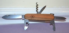 Victorinox Swiss Army Spartan Wood 91mm Multi-Tool Folding Knife -- Excellent