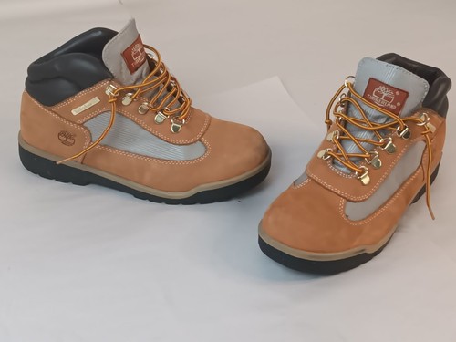 Timberland Boys 6.5 M Hiking Boots Leather & Man-Made Upper Brown/Gray - Picture 3 of 17