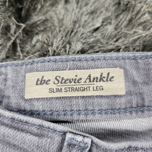 AG Adriano Goldschmied Stevie Ankle Jeans Damen 27R grau schmal gerades Bein USA - Bild 2 von 23