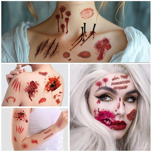 Realistische Zombie Schminke: Narben & Kunstblut für Halloween Kostüme - Bild 32 von 42