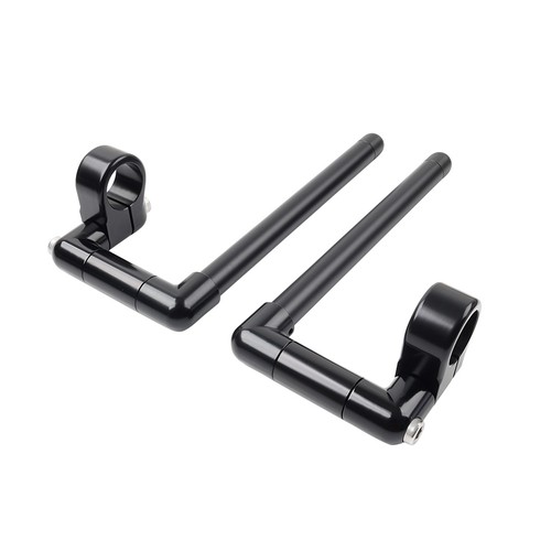 37MM Cafe Racer Bars 7/8" Motor Universal Clip-On Handlebar Fork Tube Black - Picture 7 of 11