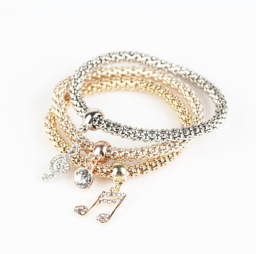 Popcorn Kette Bettelarmband Set mehrere Stile - Bild 4 von 11