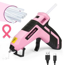 3.6V Rechargeable Cordless Hot Glue Gun Fast Preheating 20PC Stick USB-C