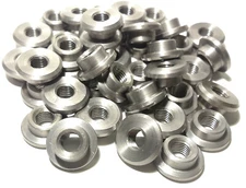 Weld Bung 3/8-16 Thread Steel Machined Weld-On Fabrication Tubing Insert 2 Pack