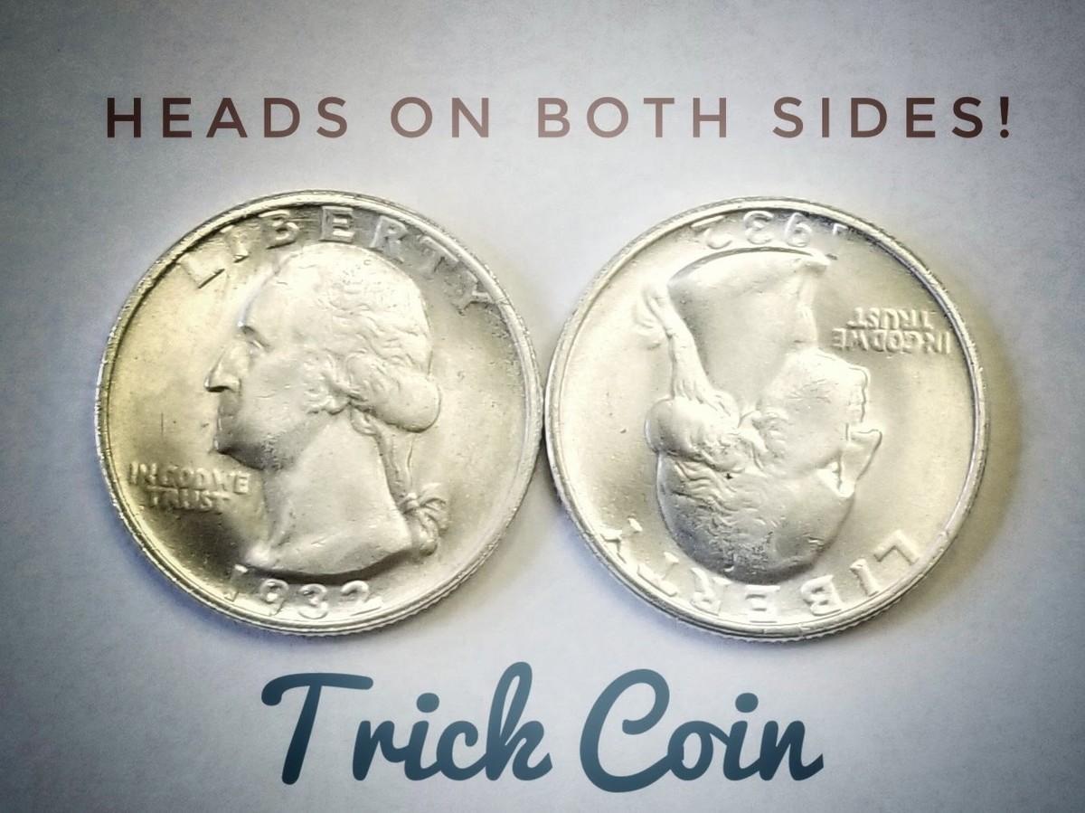 Two Sided Trick Coin - 1932 Quarter - Two Face - Double