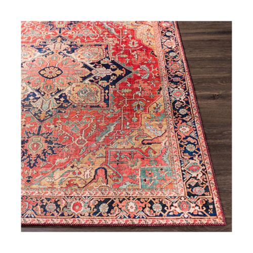 Livabliss Reeta Vintage Medallion Area Rug, 9' x 12', Red/Gold 9' x 12' - Picture 3 of 3