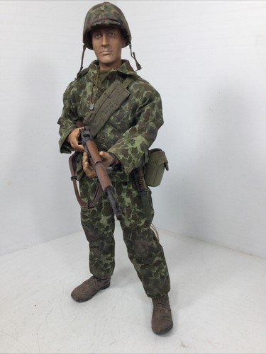 1/6 BBI CUSTOM USMC MARINE GEORGE CLOONEY PACIFIC M1 GARAND CAMO WW2 DID DRAGON - Picture 8 of 21