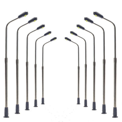 10stk Evemodel Spur N / TT LED Lampen Leuchte Straßenlampen 1: 150 80mm RF