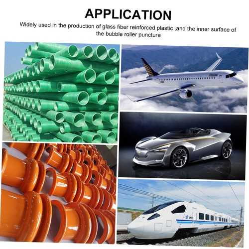 3Pcs Fiberglass Roller Tools Kit Tool Bubble Paddle Laminating Paint Roller A5Q0 - Bild 8 von 8