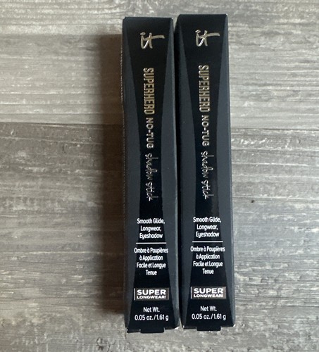 it Cosmetics SUPERHERO No Tug Eyeshadow Stick (Mighty Mauve & Bold Bubbly) NEU