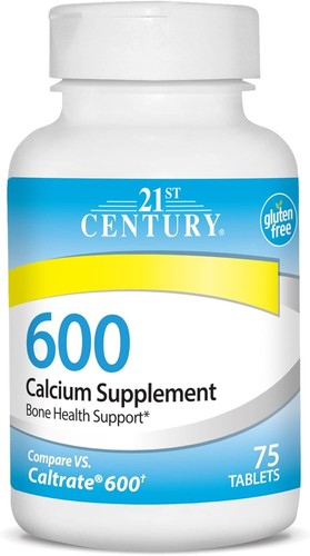 21st Century Calcium Supplement, 600 mg, 75 Count - Picture 2 of 7