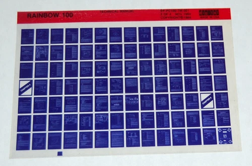 DEC Rainbow 100 Technical Manual Microfiche