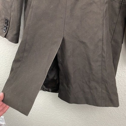 Ann Taylor Twill Mid Length Button Front Coat Jacket Brown Sz M Petite - Bild 6 von 11