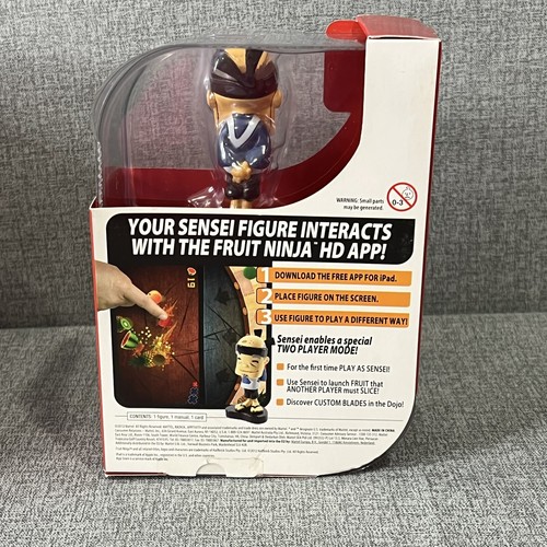 Fruit Ninja Sensei Figure Apptivity Game 2012 Mattel New - 第 4/4 張圖片