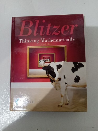Blitzer Thinking Mathematically , Seventh Edition 2019. School Text Book Look. - Picture 1 of 7