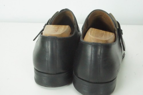 Zapatos Magnanni Single Monk Strap de cuero negro para hombre talla 8M - Imagen 4 de 10