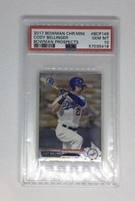 2017 Bowman CHR MINI LA Dodgers Cody Bellinger PSA 10 LOW POP