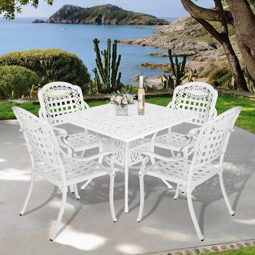 5-Piece Outdoor Patio Dining Set Patio Furniture Set for Balcony - Picture 40 of 40