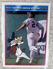 1992 Upper Deck Comic Ball 3 #92 “7th Inning Stretch”/Abbott/Griffey Sr/Griffey