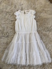 New Jcrew Crewcuts Girls' embellished tulle dress Ivory H6447 Sz 16 New