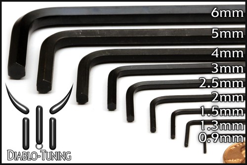 Metric Hex Keys Short Arm 6150 Alloy Steel, M0.9 M1.5 M2 M2.5 M3 M4 M5 M6 M8 M10 - Picture 13 of 13