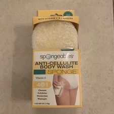 Spongeables Anti-Cellulite Body Wash in a Sponge Vitamin C + Caffeine 