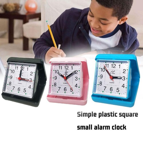 Quartz Travel Alarm Clock with Case ~ Holiday / Travelling A6C6