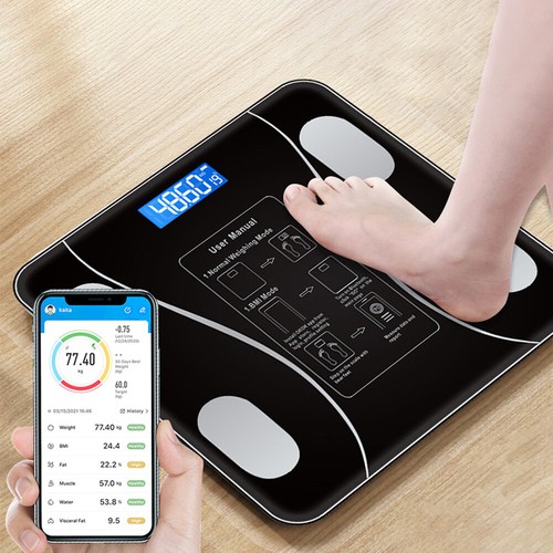 180KG Digital Bathroom Scales Electronic LCD Display Home Body Fat BMI Monitor - Picture 15 of 16