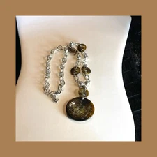 Brighton Lava Lounge Brown Retired Pendant Necklace