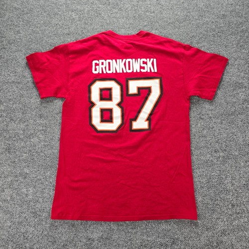 Tampa Bay Buccaneers Tshirt Mens Medium Red NFL Football #87 Rob Gronkowski - Picture 7 of 8