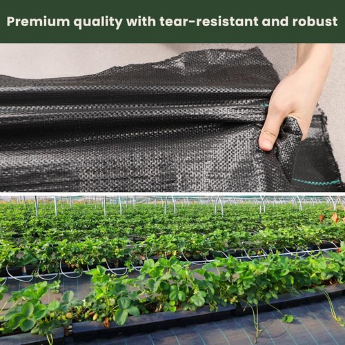 Weed Barrier Membrane Garden Control Fabric Heavy Duty Ground Landscape Mat Pegs - Picture 34 of 91