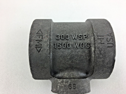 Anker 2" x 2" x 1" schwarz Temperguss T-Stück Klasse 300 - Bild 4 von 12
