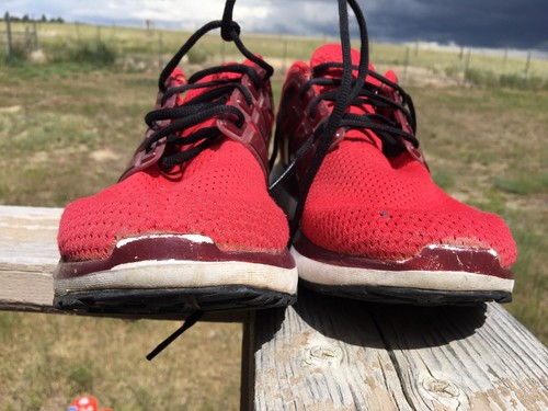 ADIDAS Cloudfoam Ortholite BA7522 Red Mesh Running Sneakers Shoes Size 13 Men’s - Picture 10 of 12