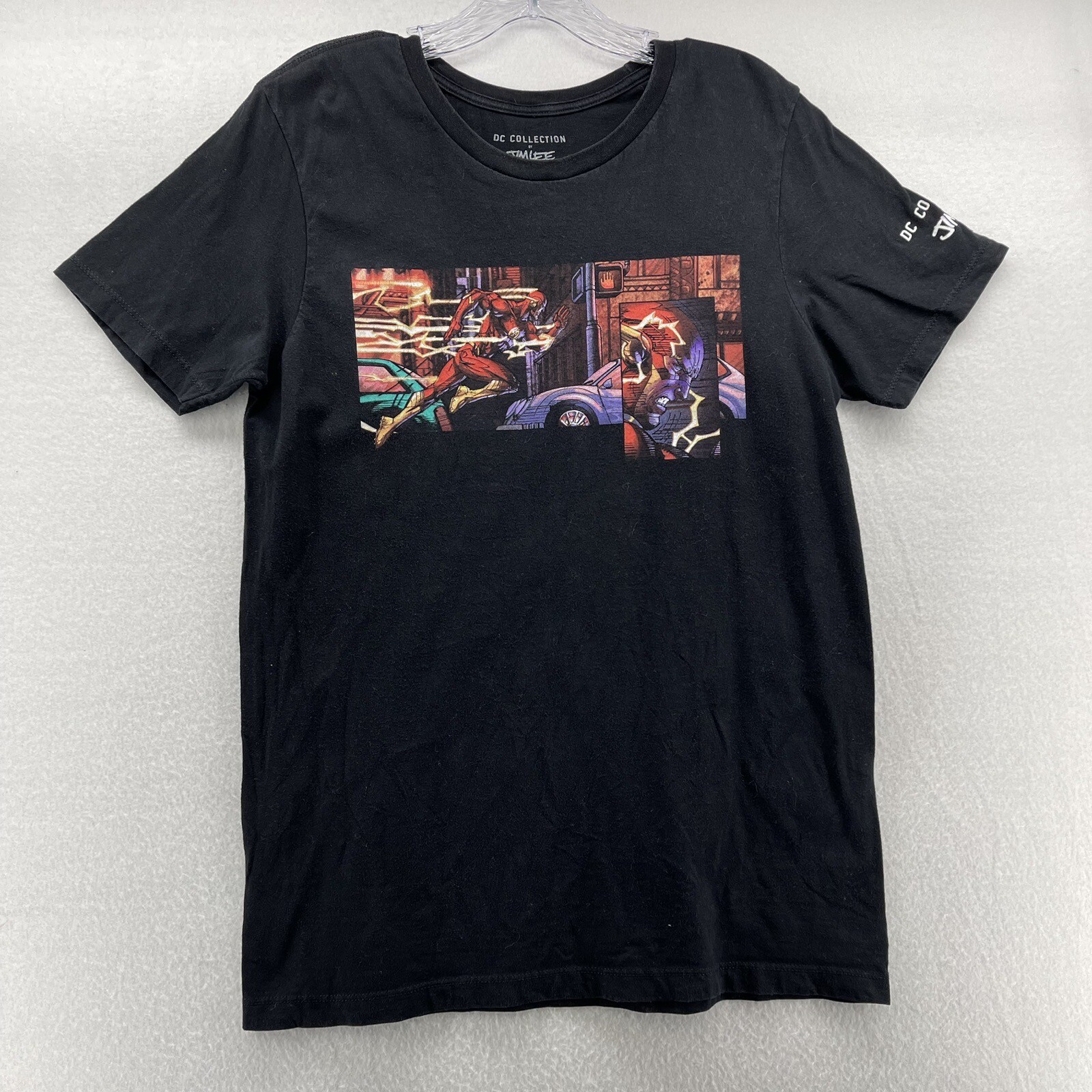 Camiseta Flash DC Collection de Jim Lee negra para hombre mediana
