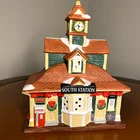 Lighted Holiday Village Coca Cola Town Square Collection South Station Vtg 1997