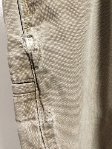 Carhartt B299 MUS Relaxed Fit Brown Canvas Work Pant 36x30 - Picture 5 of 9